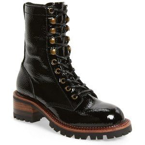 Jeffrey Campbell Patent Leather Sycamore Boots Sz 10 NEW